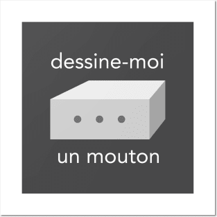 dessine moi un mouton (draw me a sheep) Posters and Art